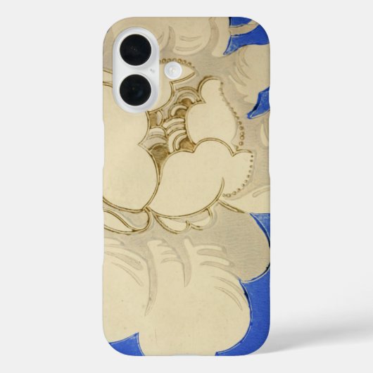 Antikes Blumen-Wallpaper-Muster Case-Mate iPhone Hülle (Rückseite)