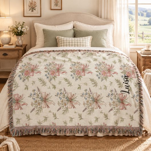 Antikes Blumenband Gewebe Decke