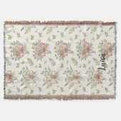 Antikes Blumenband Gewebe Decke (Vorderseite)