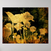 Antikes Blumenchaos Poster (Vorne)