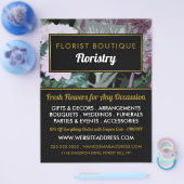 Antikes Blumendesign, Floristrische Werbung Flyer (Einzeln)