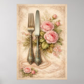Antikes Blumengeschirr Poster (Vorne)