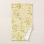 Antikes Blumenmuster Badhandtuch Set (Handtuch)
