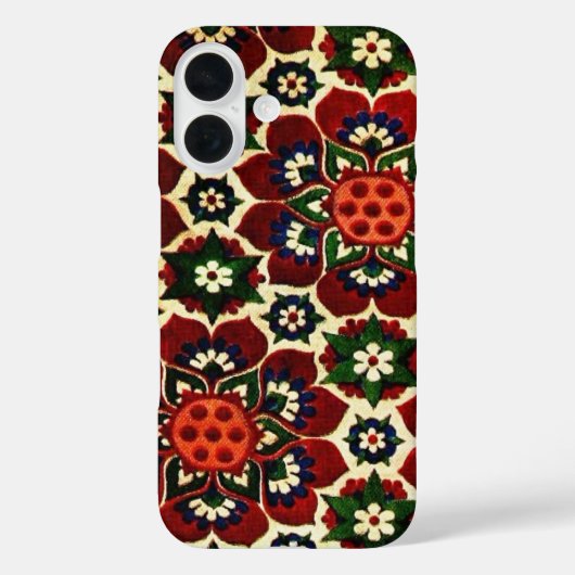 Antikes Blumenmuster Case-Mate iPhone Hülle (Rückseite)