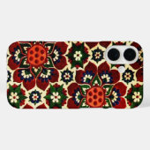 Antikes Blumenmuster Case-Mate iPhone Hülle (Rückseite (Horizontal))