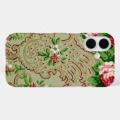 Antikes Blumenmuster Case-Mate iPhone Hülle (Rückseite (Horizontal))