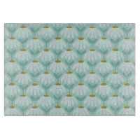 Antikes Blumenmuster Gänseblümchen Teal Blau & Oli