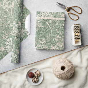 Antikes Blumenmuster Geschenkpapier