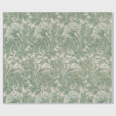 Antikes Blumenmuster Geschenkpapier (Flach)