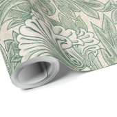 Antikes Blumenmuster Geschenkpapier (Rolleneckpunkt)