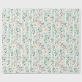 Antikes Blumenmuster Geschenkpapier (Flach)