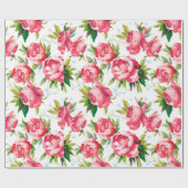 Antikes Blumenmuster Geschenkpapier (Flach)