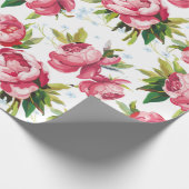 Antikes Blumenmuster Geschenkpapier (Ecke)