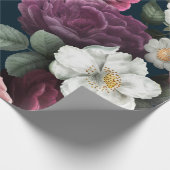 Antikes Blumenmuster Geschenkpapier (Ecke)