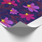 Antikes Blumenmuster-Geschenkpapier Geschenkpapier (Ecke)