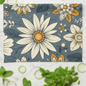 Antikes Blumenmuster Geschirrtuch (Gefaltet)