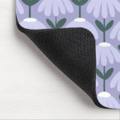 Antikes Blumenmuster Heather Blau Mousepad (Ecke)