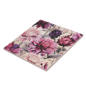 Antikes Blumenmuster in Rosa Fliese (Seite)