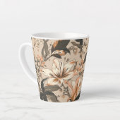Antikes Blumenmuster Latte Tasse (Linke Ecke)