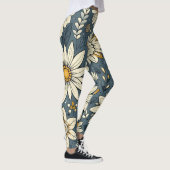 Antikes Blumenmuster Leggings (Rechts)