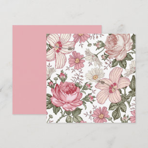 Antikes Blumenmuster mit Rosen