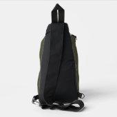 Antikes Blumenmuster mit Rosen Crossbody Bag (Rückseite)