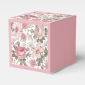 Antikes Blumenmuster mit Rosen Geschenkschachtel (Vorderseite)