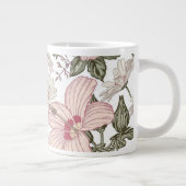 Antikes Blumenmuster mit Rosen Jumbo-Tasse (Rechts)