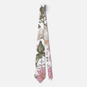 Antikes Blumenmuster mit Rosen Krawatte