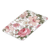 Antikes Blumenmuster mit Rosen Magnet (Linke Seite)