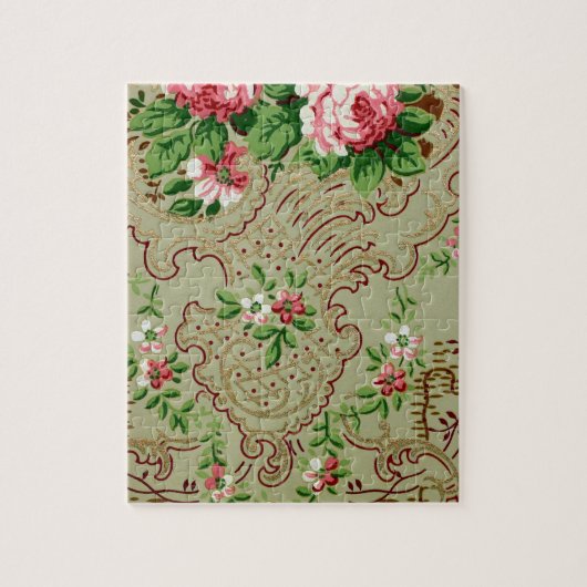 Antikes Blumenmuster Puzzle (Vertikal)