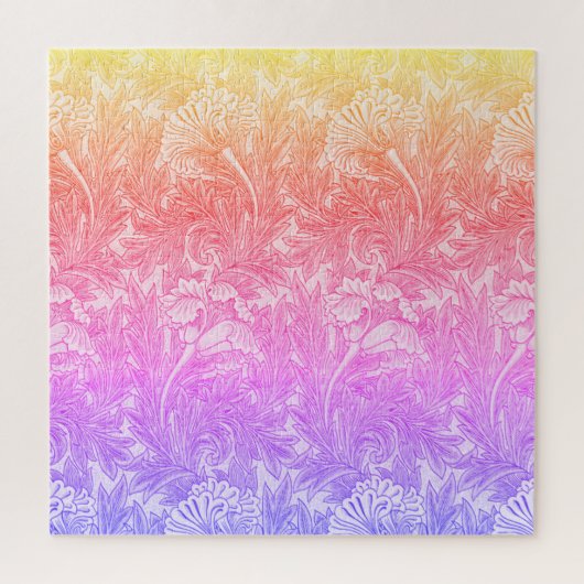 Antikes Blumenmuster Puzzle (Vertikal)