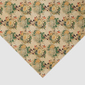 Antikes Blumenmuster Seidenpapier (Ausschnitt)