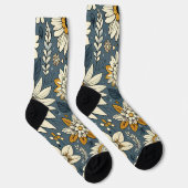 Antikes Blumenmuster Socken (Rechts)