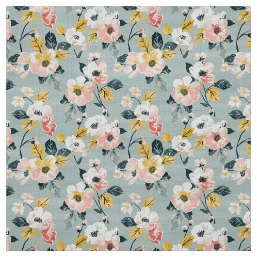 Antikes Blumenmuster-Stoff ohne Naht Stoff (Muster)