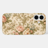 Antikes Blumenmuster Tapete Case-Mate iPhone Hülle (Rückseite (Horizontal))