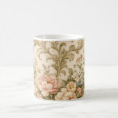 Antikes Blumenmuster Tapete Kaffeetasse (Mittel)
