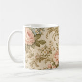 Antikes Blumenmuster Tapete Kaffeetasse (Links)