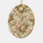Antikes Blumenmuster Tapete  Keramik Ornament (Rechts)