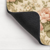 Antikes Blumenmuster Tapete Mousepad (Ecke)