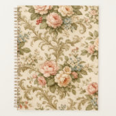 Antikes Blumenmuster Tapete Planer (Vorderseite)