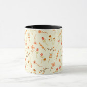 Antikes Blumenmuster-Tasse Tasse (Zentrum)