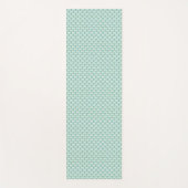 Antikes Blumenmuster Teal Blau & Olivgrün Yogamatte (Vorderseite)