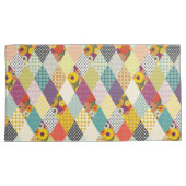 antikes Blumenpatchwork-Quilt Kissenbezug (Vorderseite-Rechts)