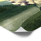Antikes Blumenposter Poster (Ecke)
