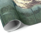 Antikes Blumenverpackungspapier Geschenkpapier (Rolleneckpunkt)