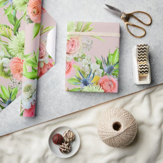 Antikes Blumenverpackungspapier Geschenkpapier (Kunsthandwerk)