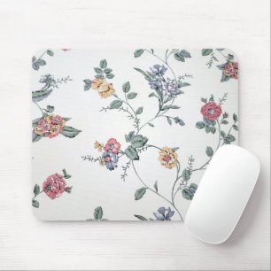 Antikes Blumenwallpaper Mousepad