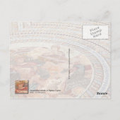 Antikes Bodenmosaik in Paphos, Zypern Postkarte (Rückseite)