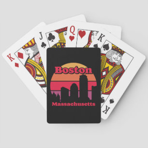 Antikes Boston Massachusetts Spielkarten